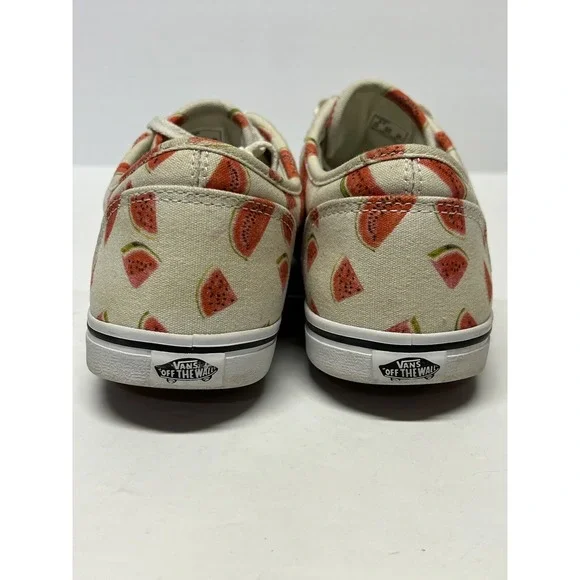 Vans Watermelon low top canvas "Off the Wall" Sneakers Women's Size 8.5 - Picture 4 of 10